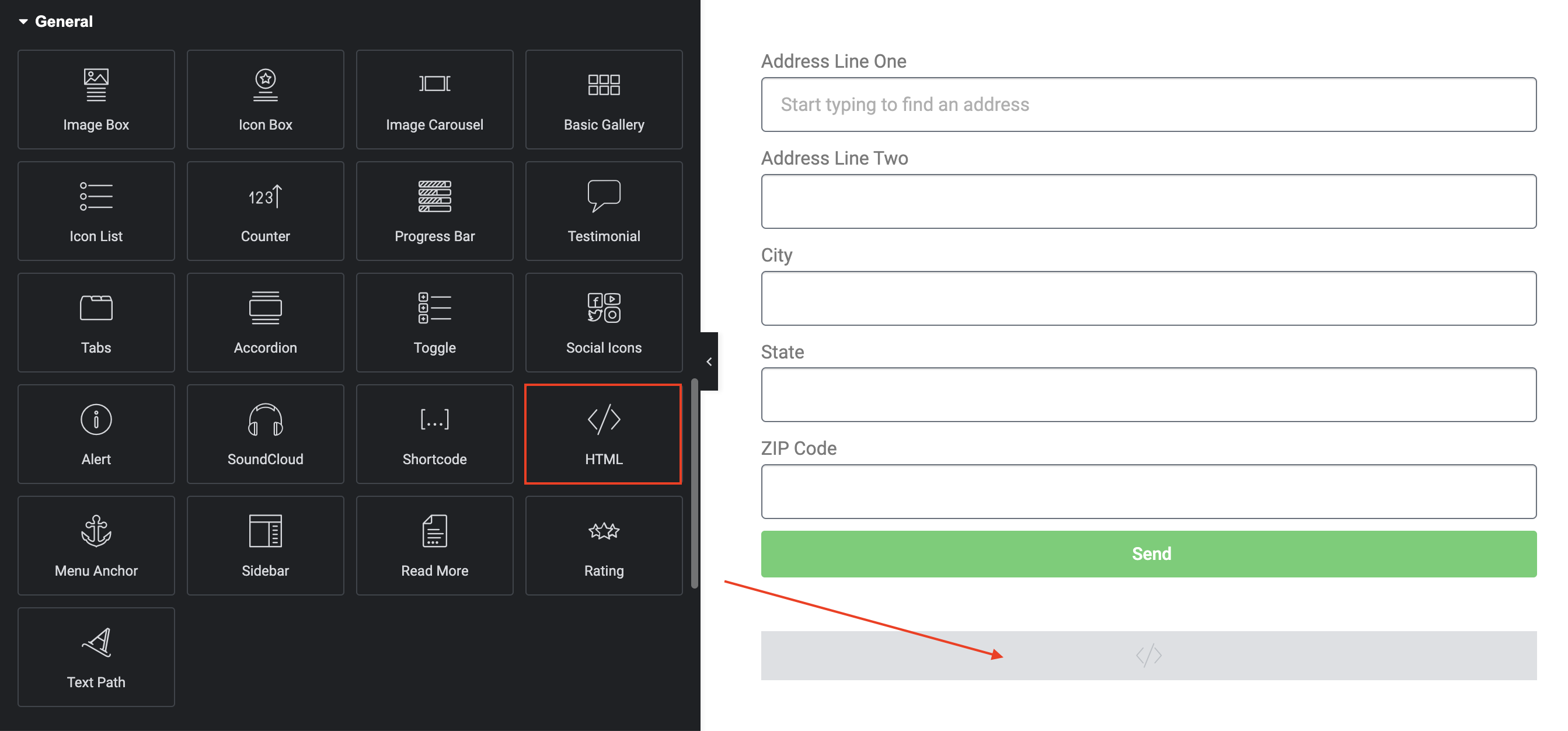 initialize Address Finder