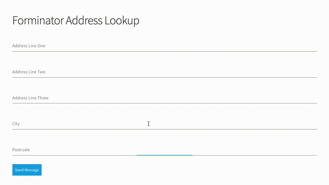 Activate Address Finder on your address collection forms-screenshot